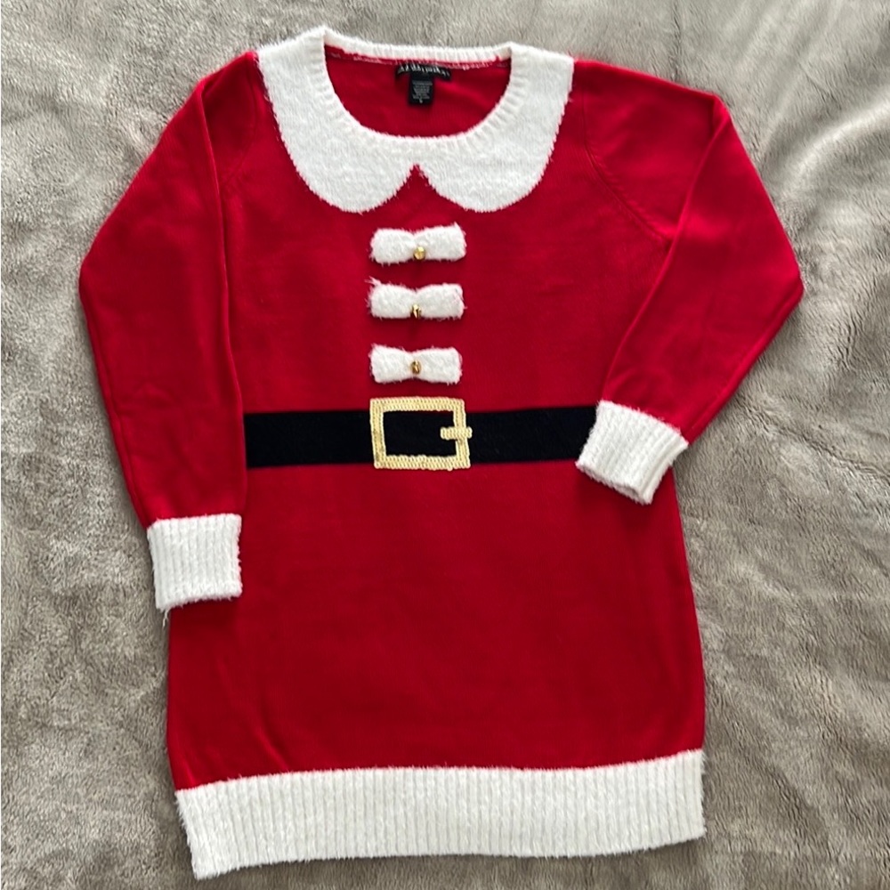 Santa Tunic Sweater-Size:M